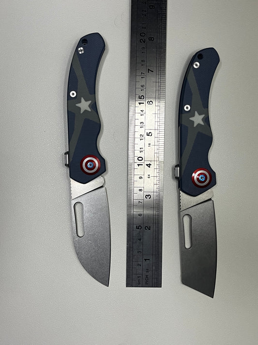 Marvel Series - Captain America Elements Outdoor Bearing Folding Knife