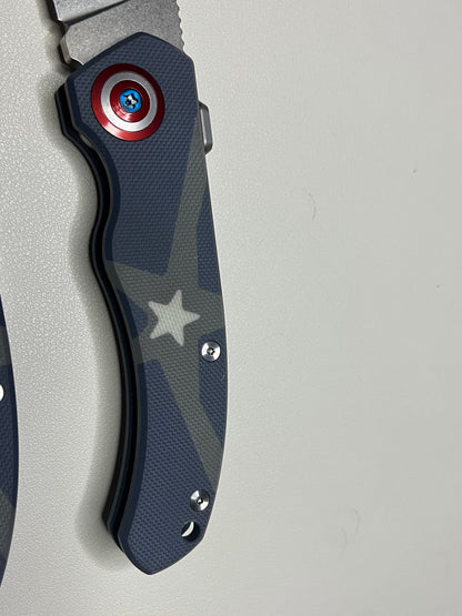 Marvel Series - Captain America Elements Outdoor Bearing Folding Knife