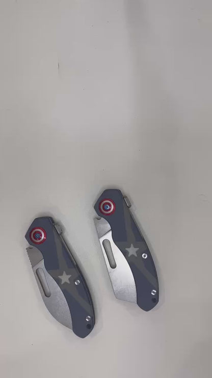 Marvel Series - Captain America Elements Outdoor Bearing Folding Knife